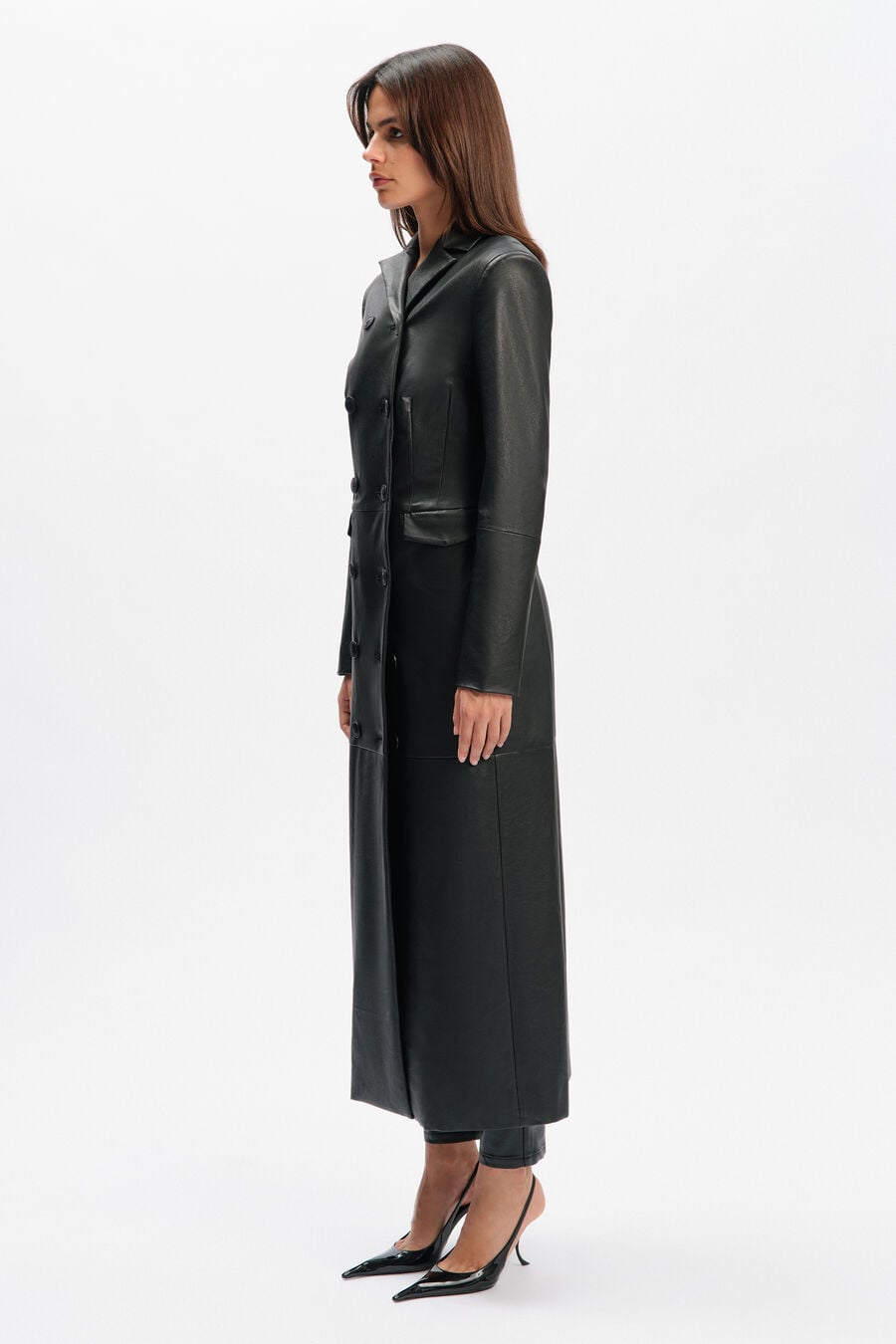 Liana Vegan Leather Coat