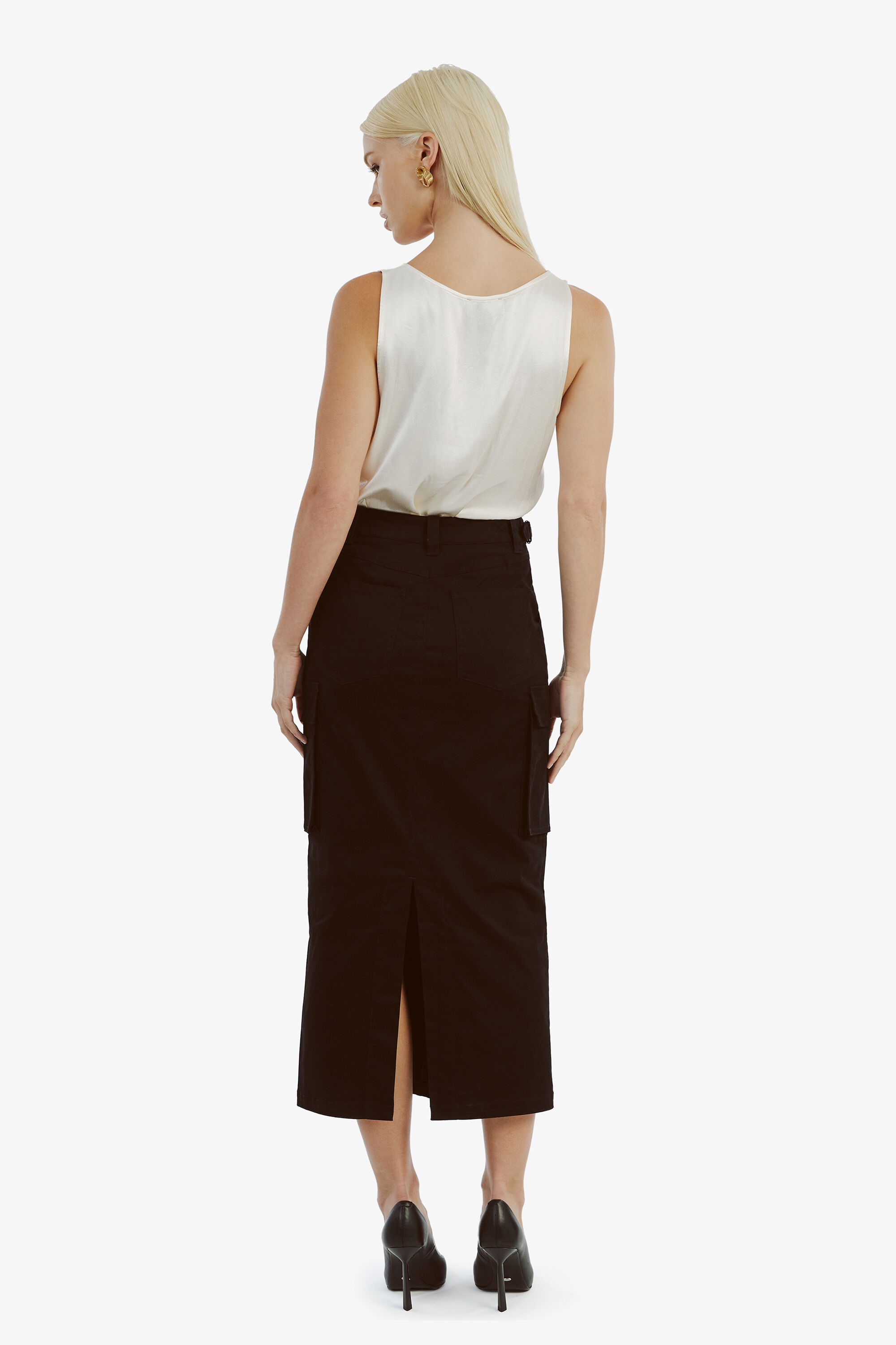 【BAON】Ichimo banding brushed fleece cargo long skirt BAON】Ichimo banding brushed fleece cargo long skirt (BAON