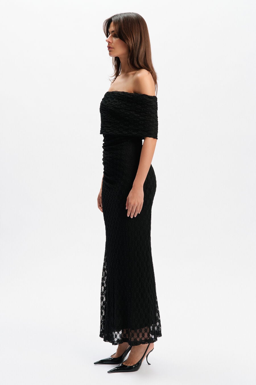 Calia Stretch Lace Maxi Dress