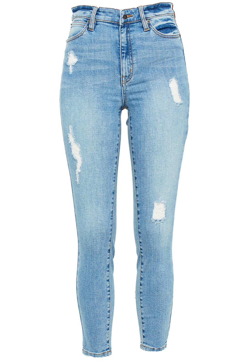 KHLOE HI CROP JEAN in colour NIGHTSHADOW BLUE