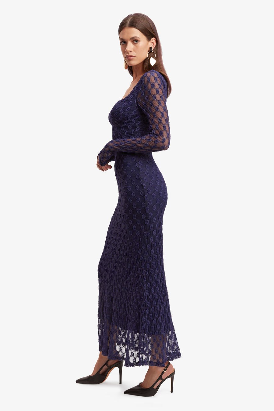 ADONI LACE MIDI DRESS