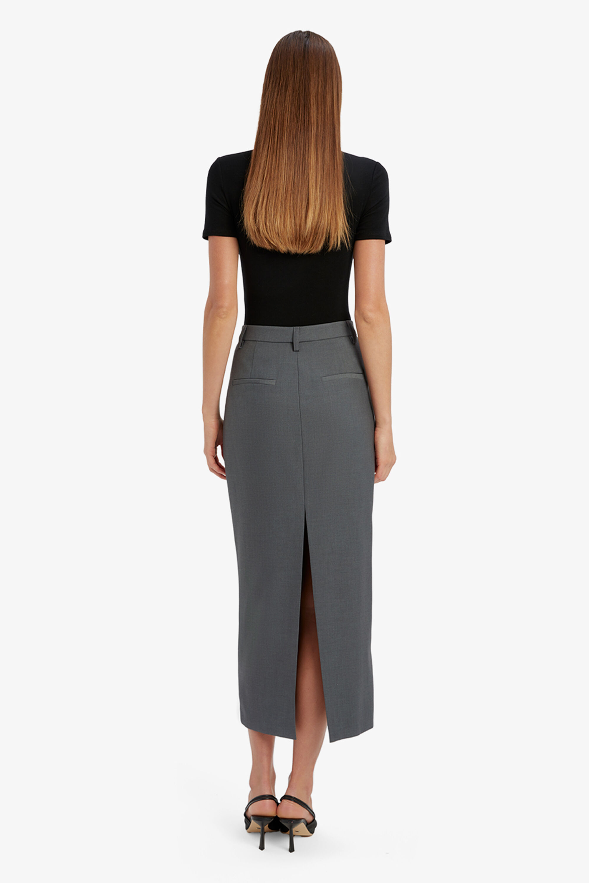 格安人気 Amiah Bardot | Grey Dark In Skirt Maxi Rise Mid トップス
