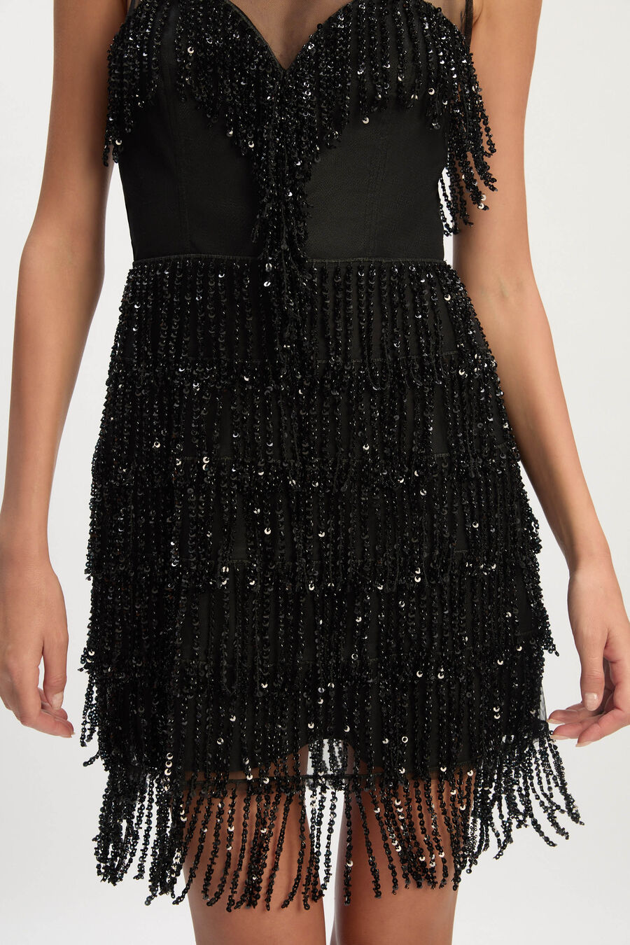 Jordana Fringe Mini Dress