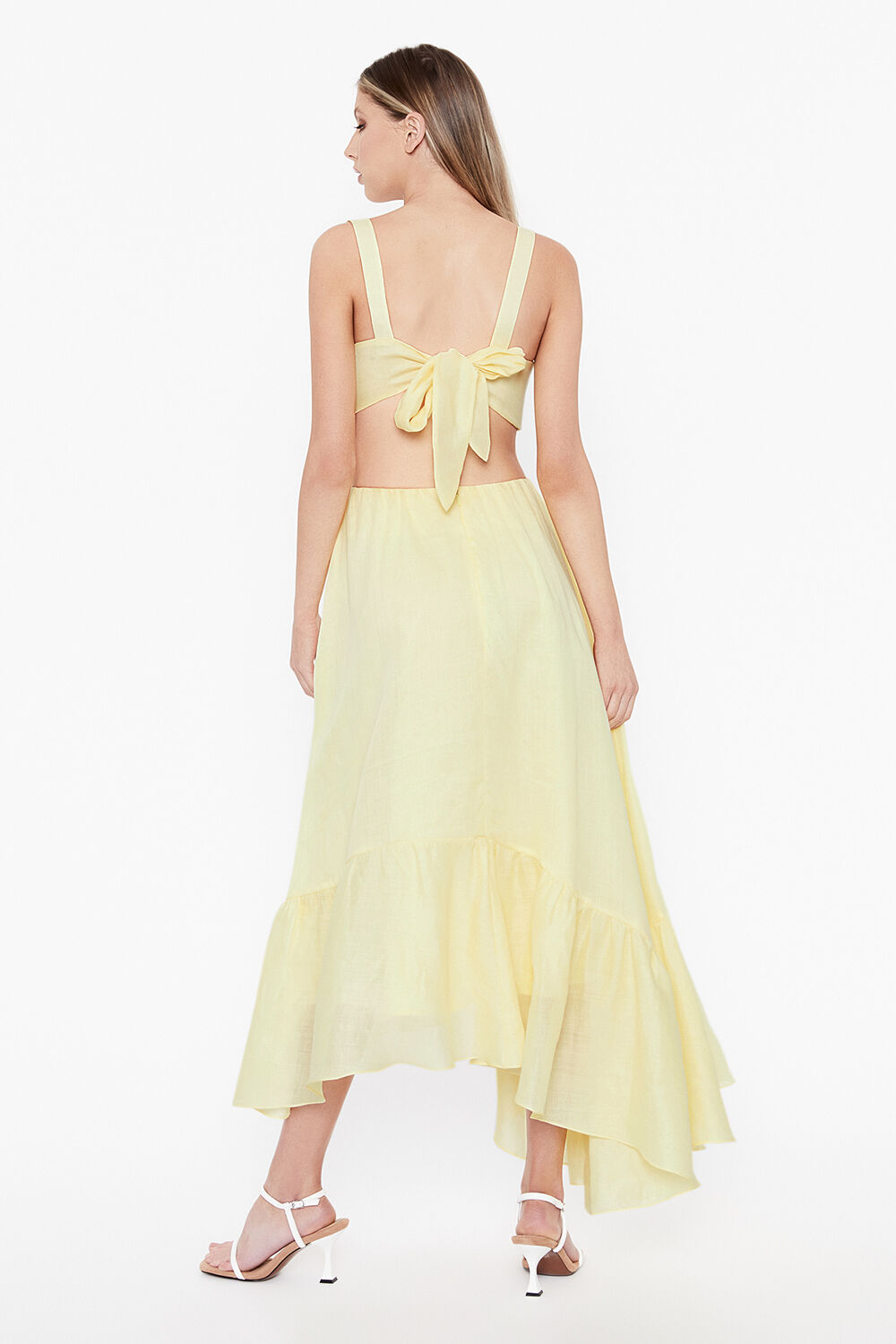 MIRABELLA MIDI DRESS in colour BUTTERCUP