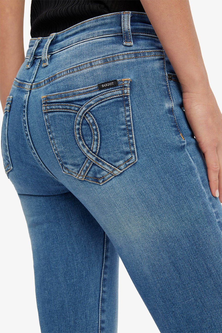 KATE TRASHED HIPSTER JEANS in colour Dark Vintage