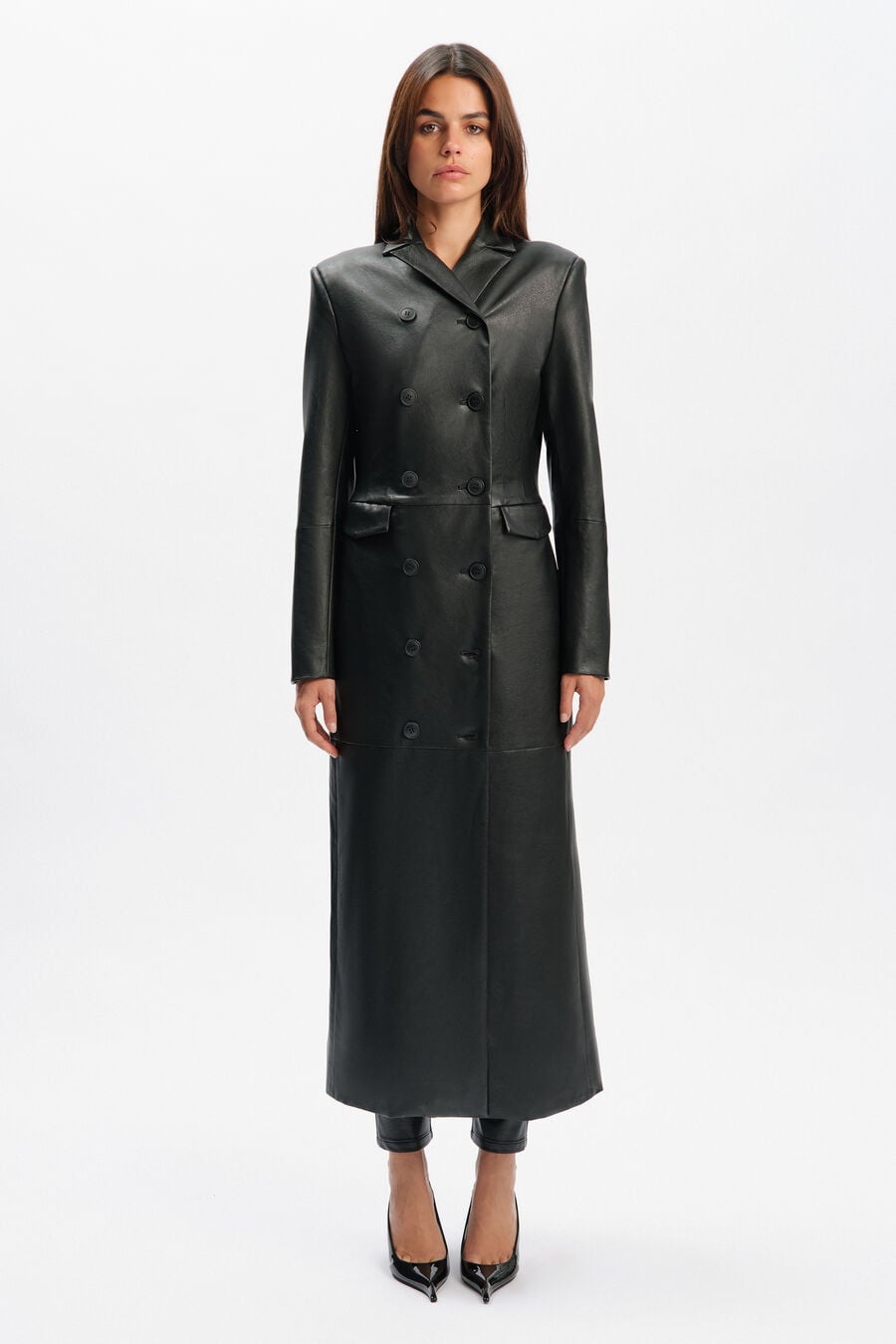 Liana Vegan Leather Coat