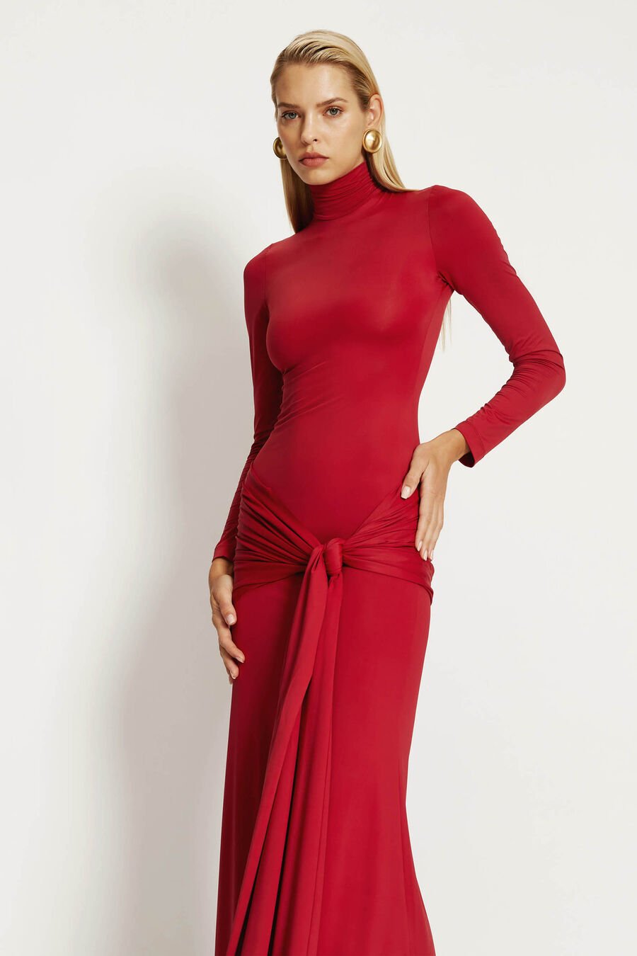 Alix Maxi Tie Front Dress