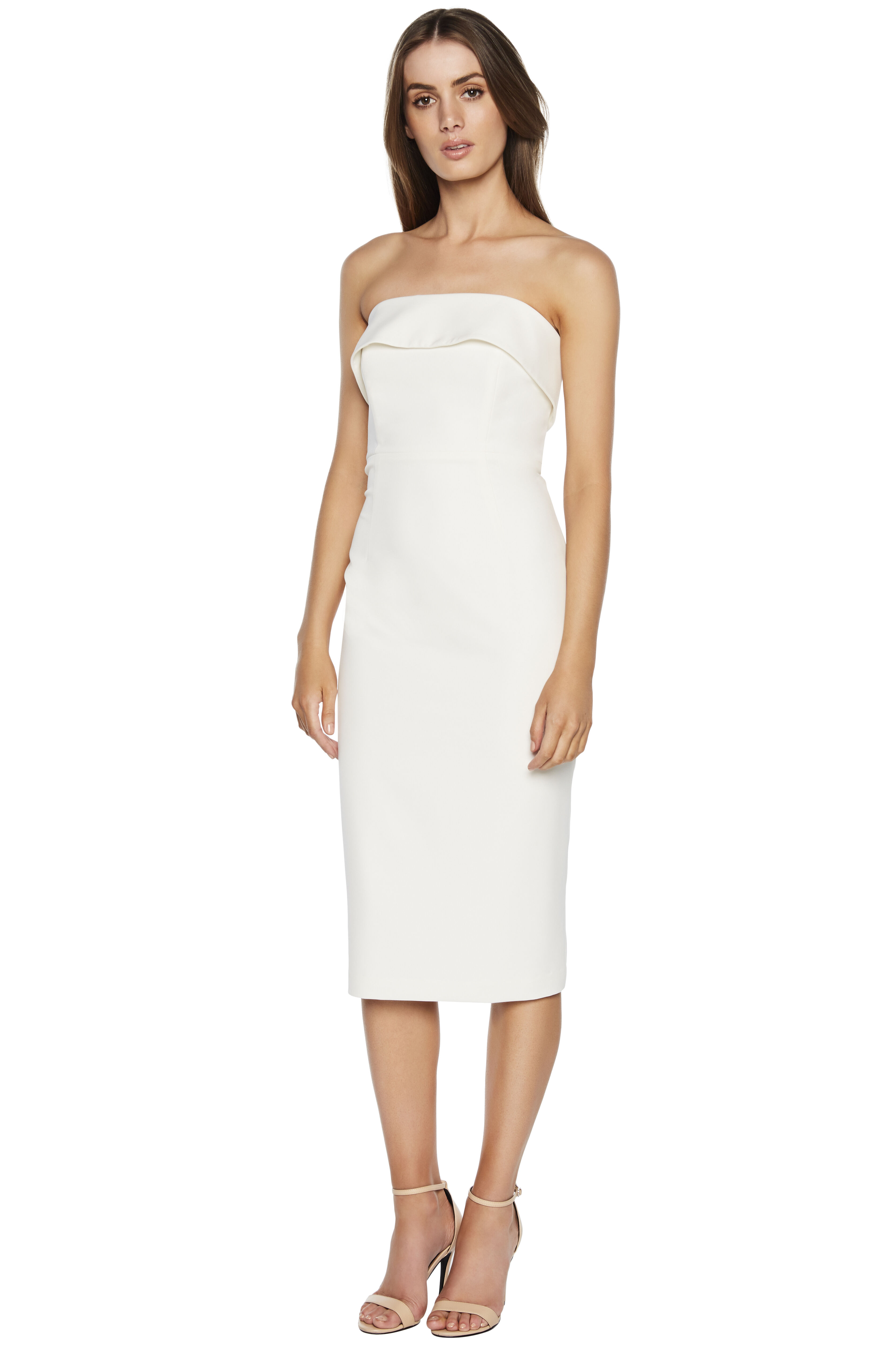 Georgia strapless top dress bardot