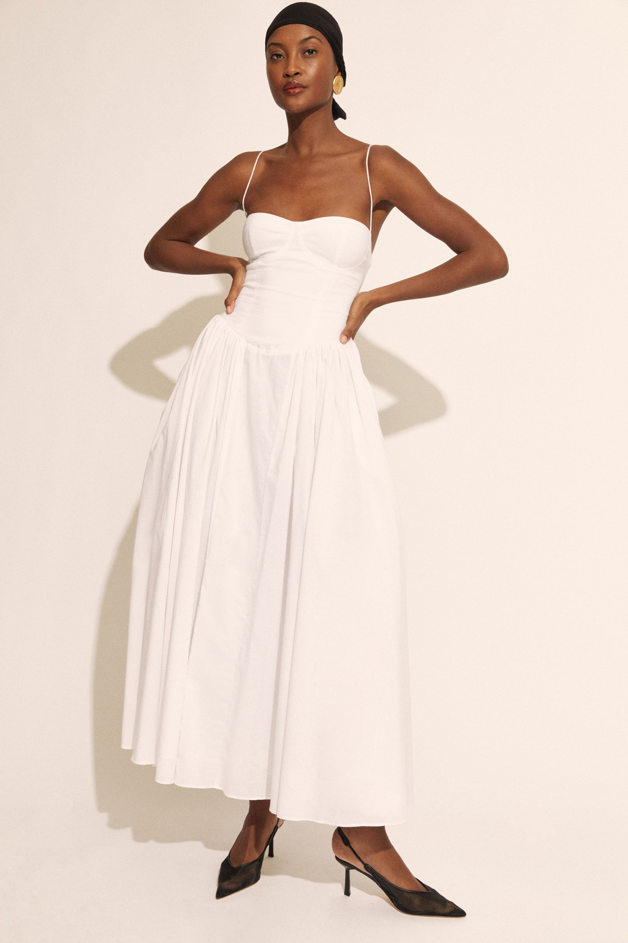 Cotton bardot dress online
