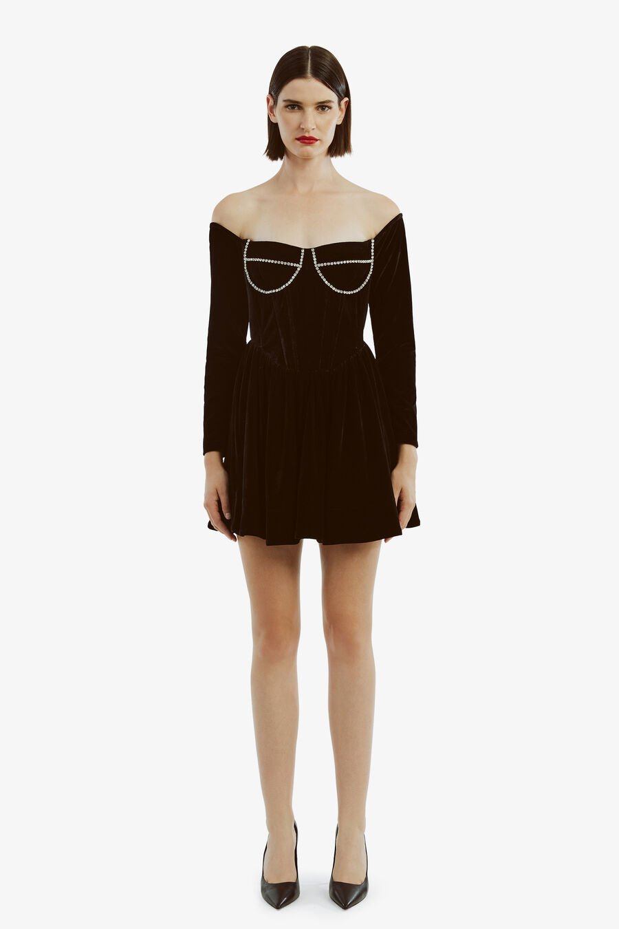 Emlyn Velour Mini Dress