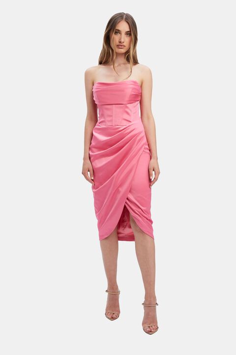 JAMILA CORSET DRESS in colour PETAL PINK