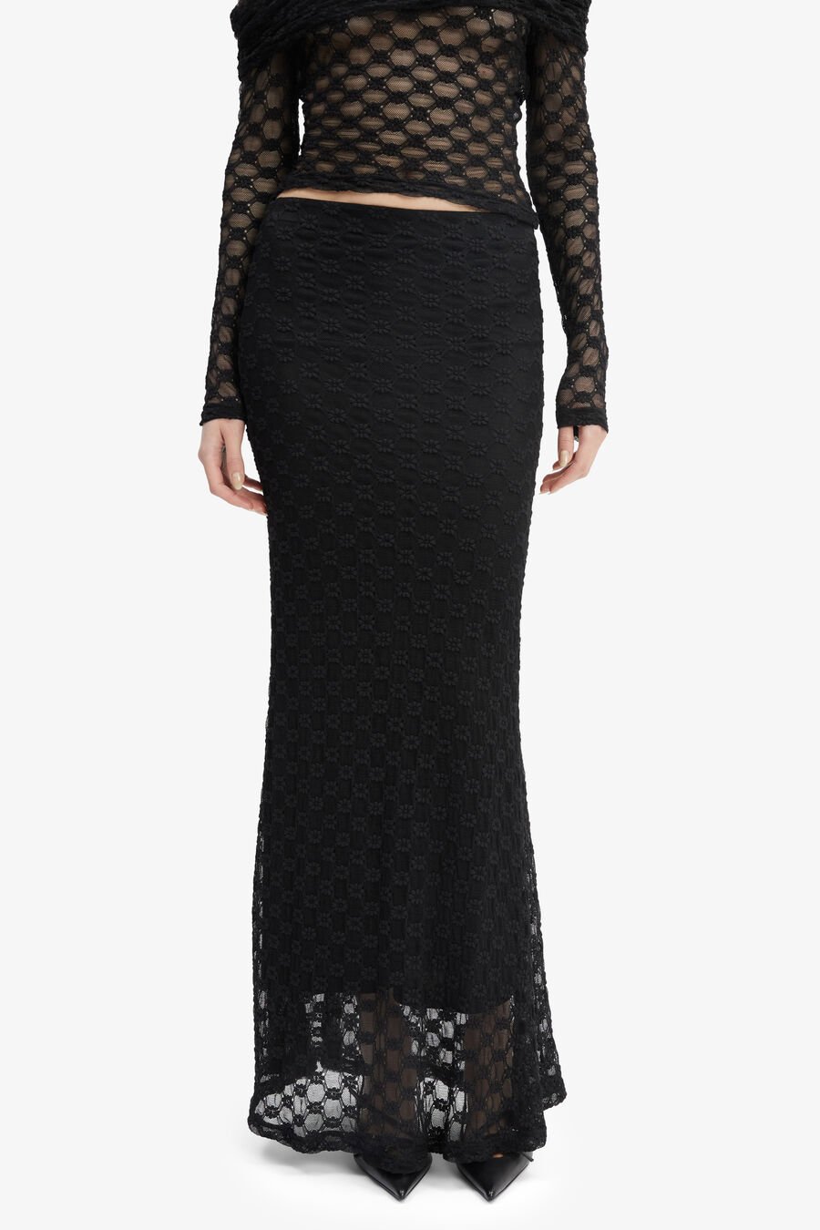 Adoni Mid Rise Maxi Skirt