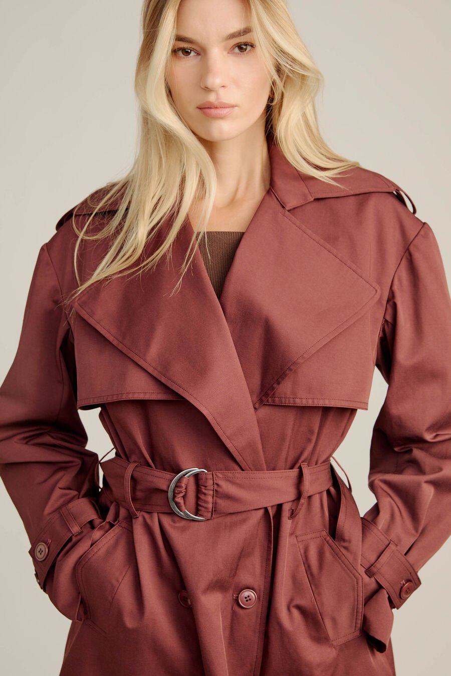 Aster Short Trench Coat
