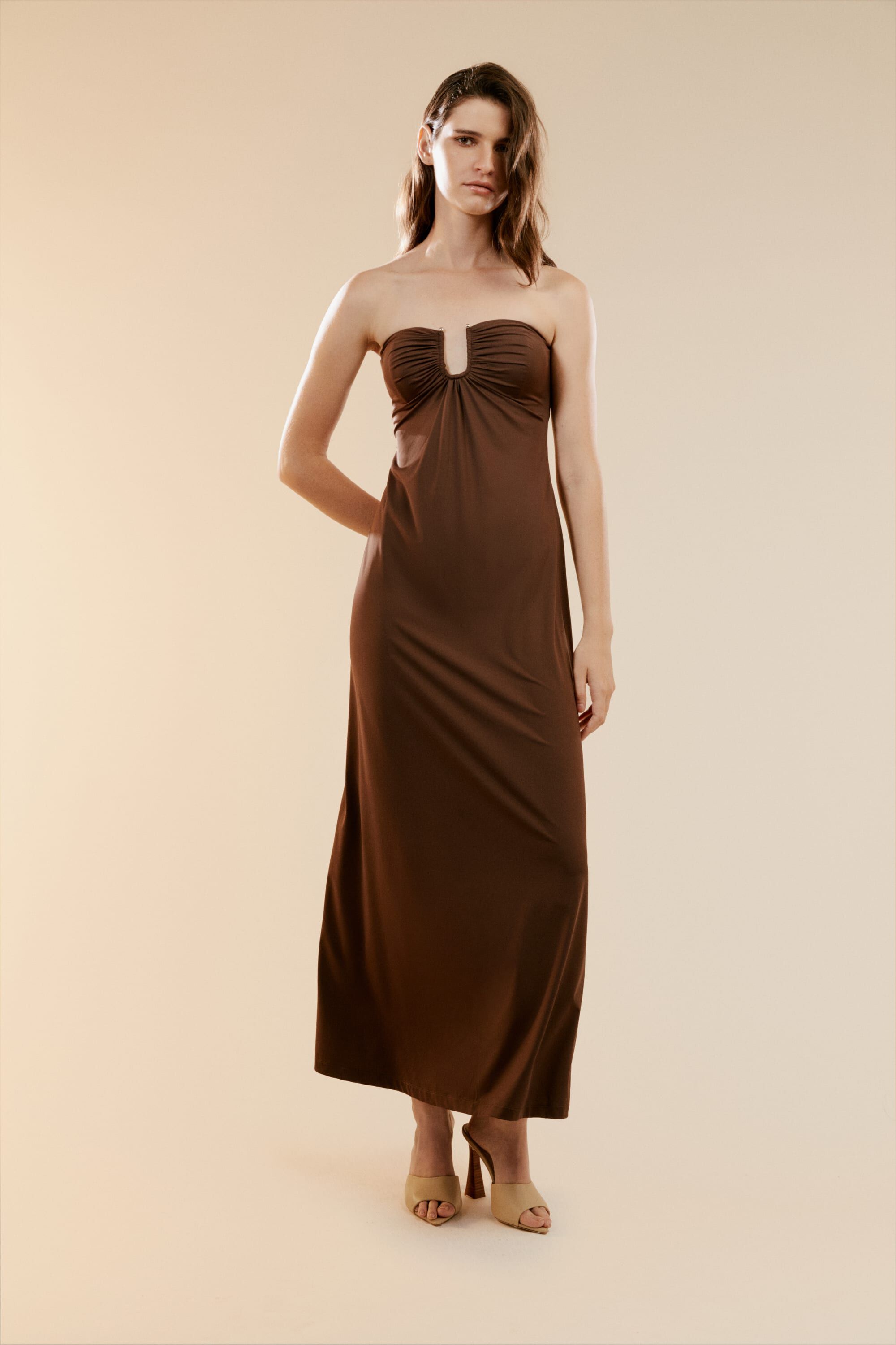 Lizetta bardot maxi shop dress