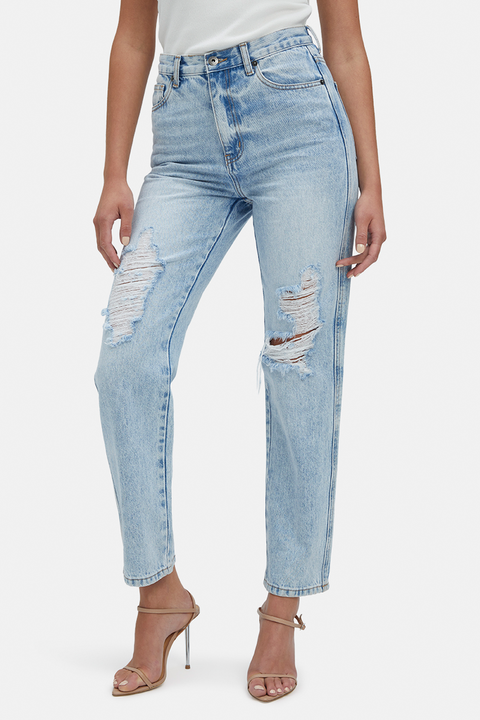 EVA STRAIGHT LEG JEAN in colour MIDNIGHT NAVY
