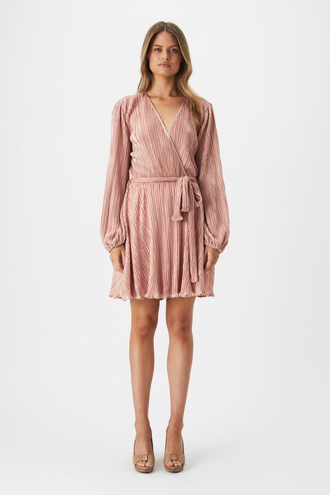 BELLISSA PLEAT DRESS in colour TUSCANY