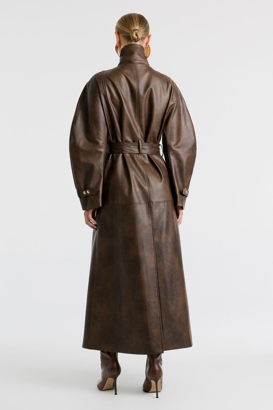 Milana Vegan Leather Trench
