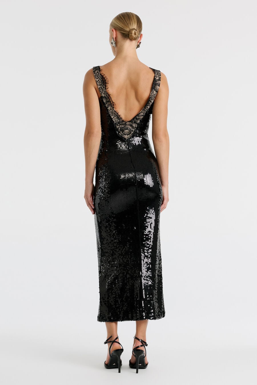 Torie Lace Sequin Maxi Dress