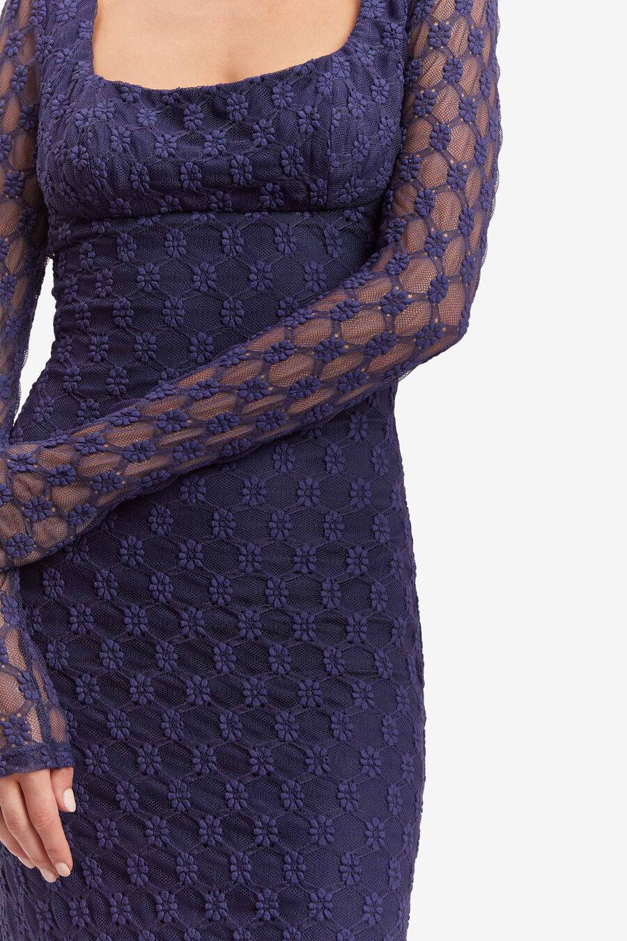 ADONI LACE MIDI DRESS