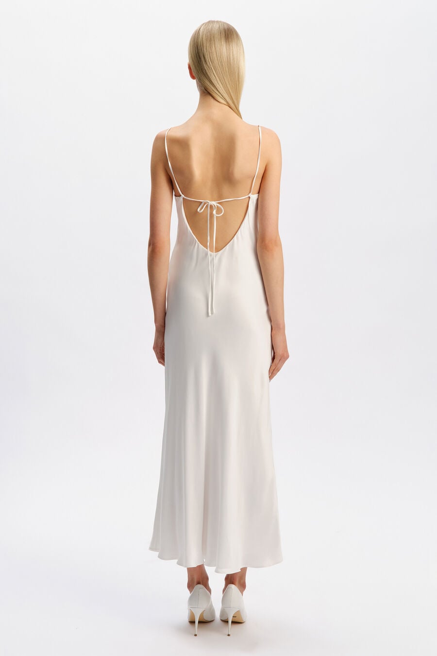 Mirana Satin Slip Midi Dress