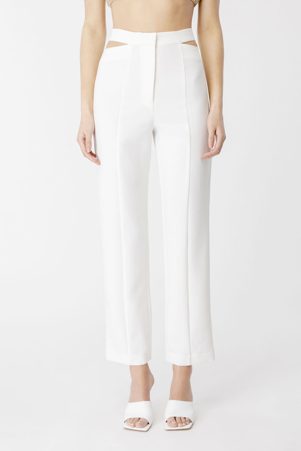 KYLIE CUT OUT PANT in colour CLOUD DANCER