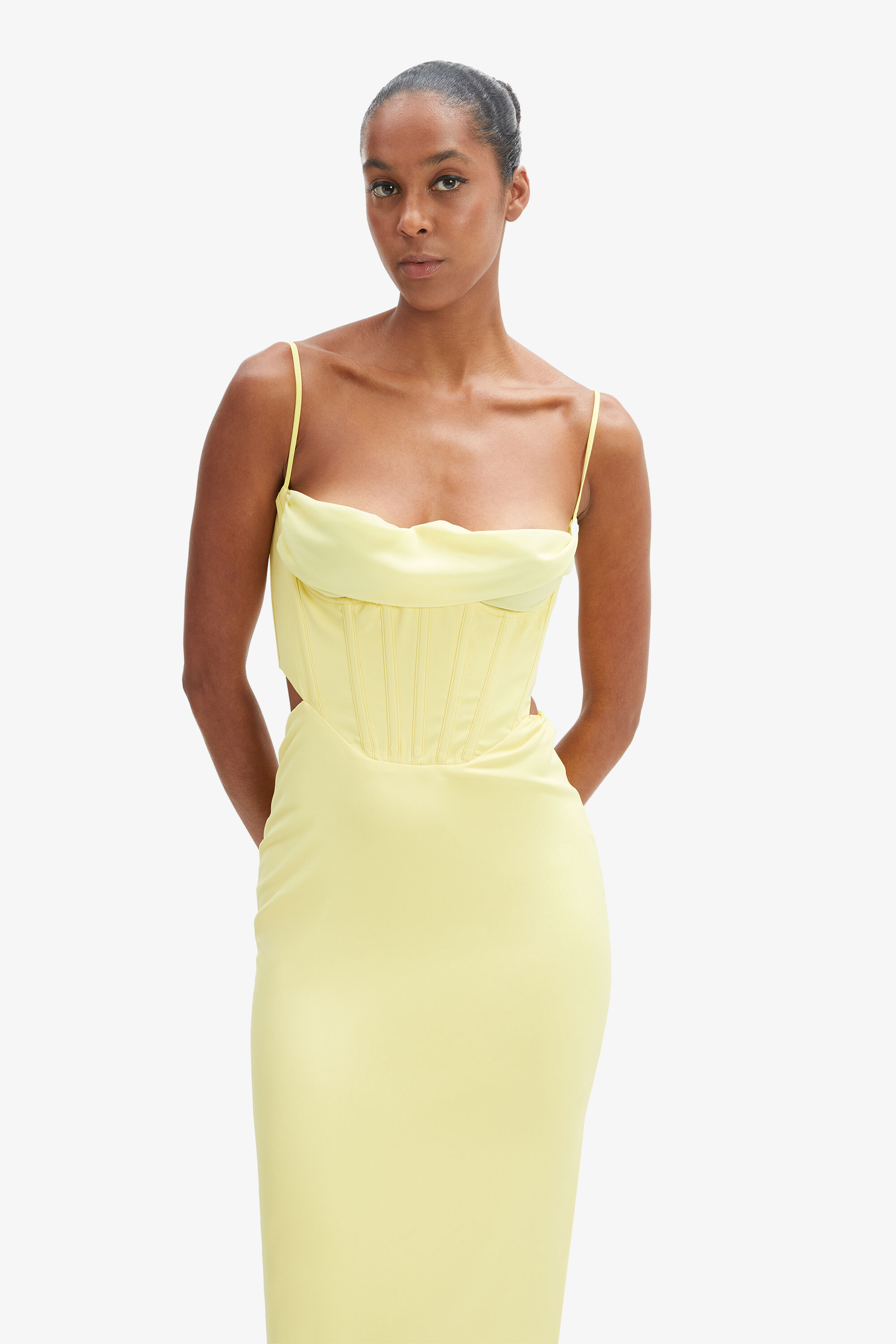 Martini Midi Dress In Limoncello | Bardot