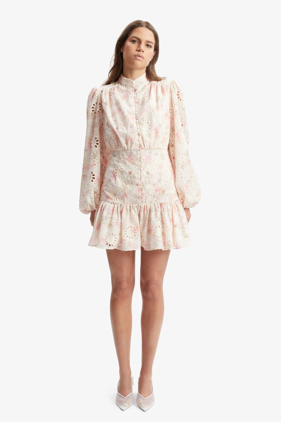 HENDRY FLORAL MINI DRESS in colour Pink Floral