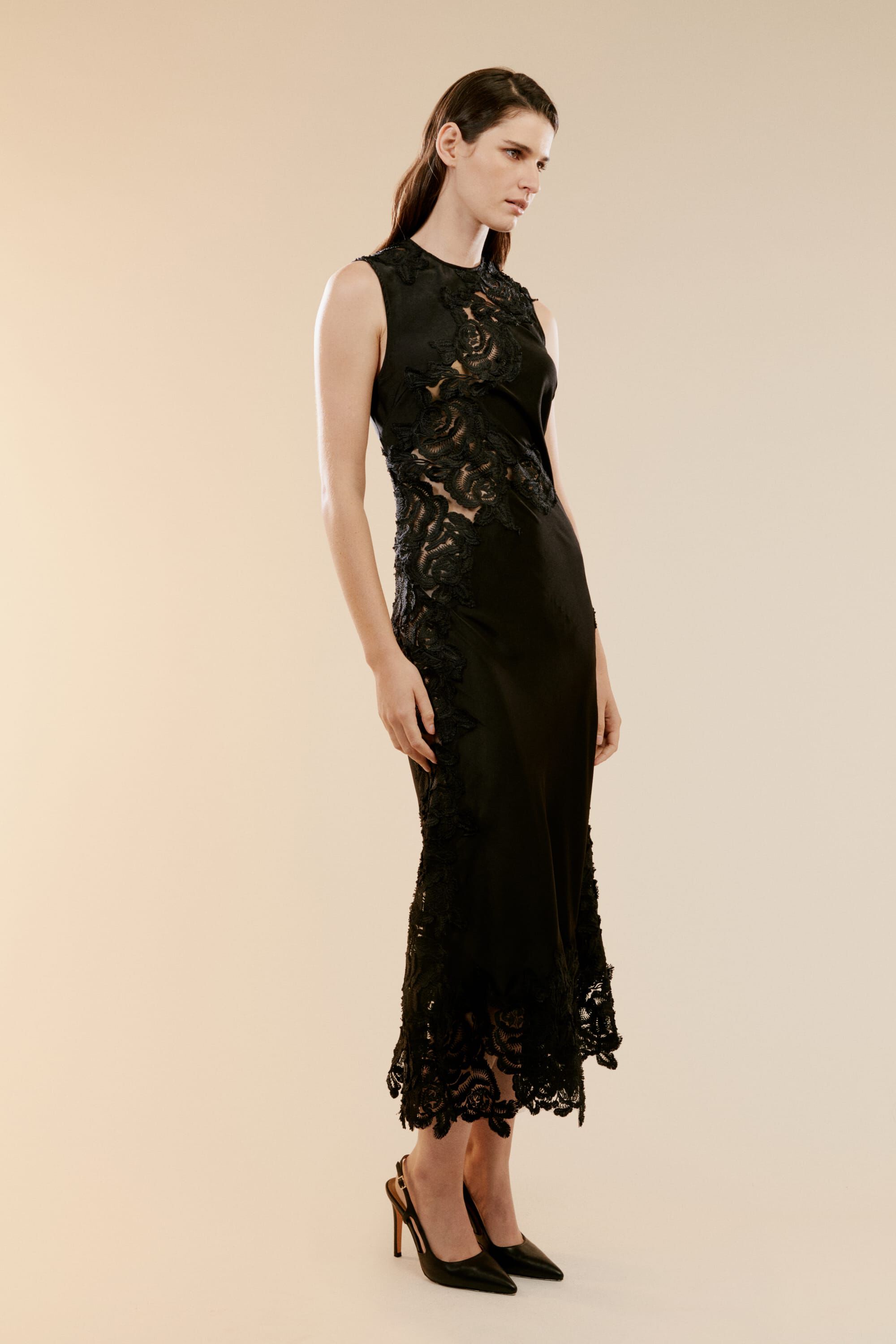 Bardot lace sheath dress black cheap