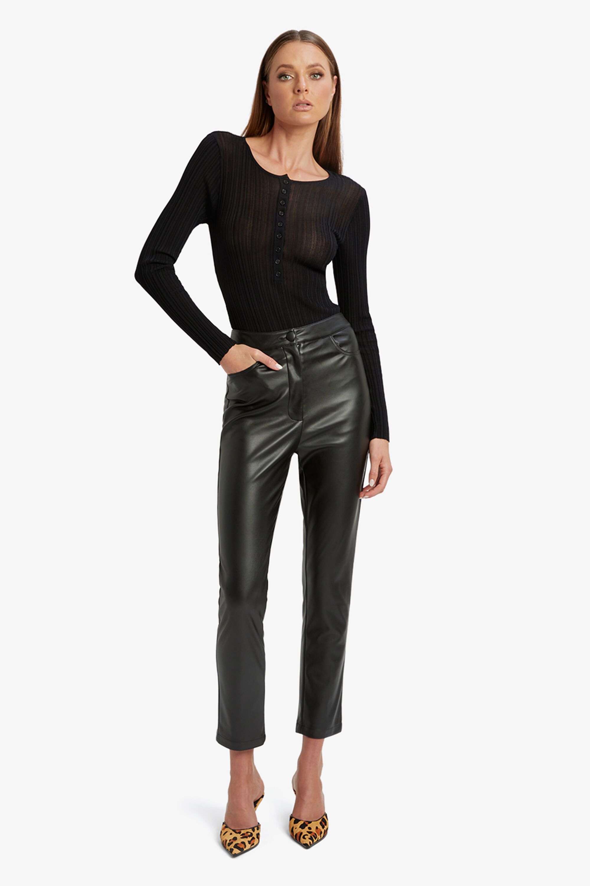 Bardot leather pants outlet