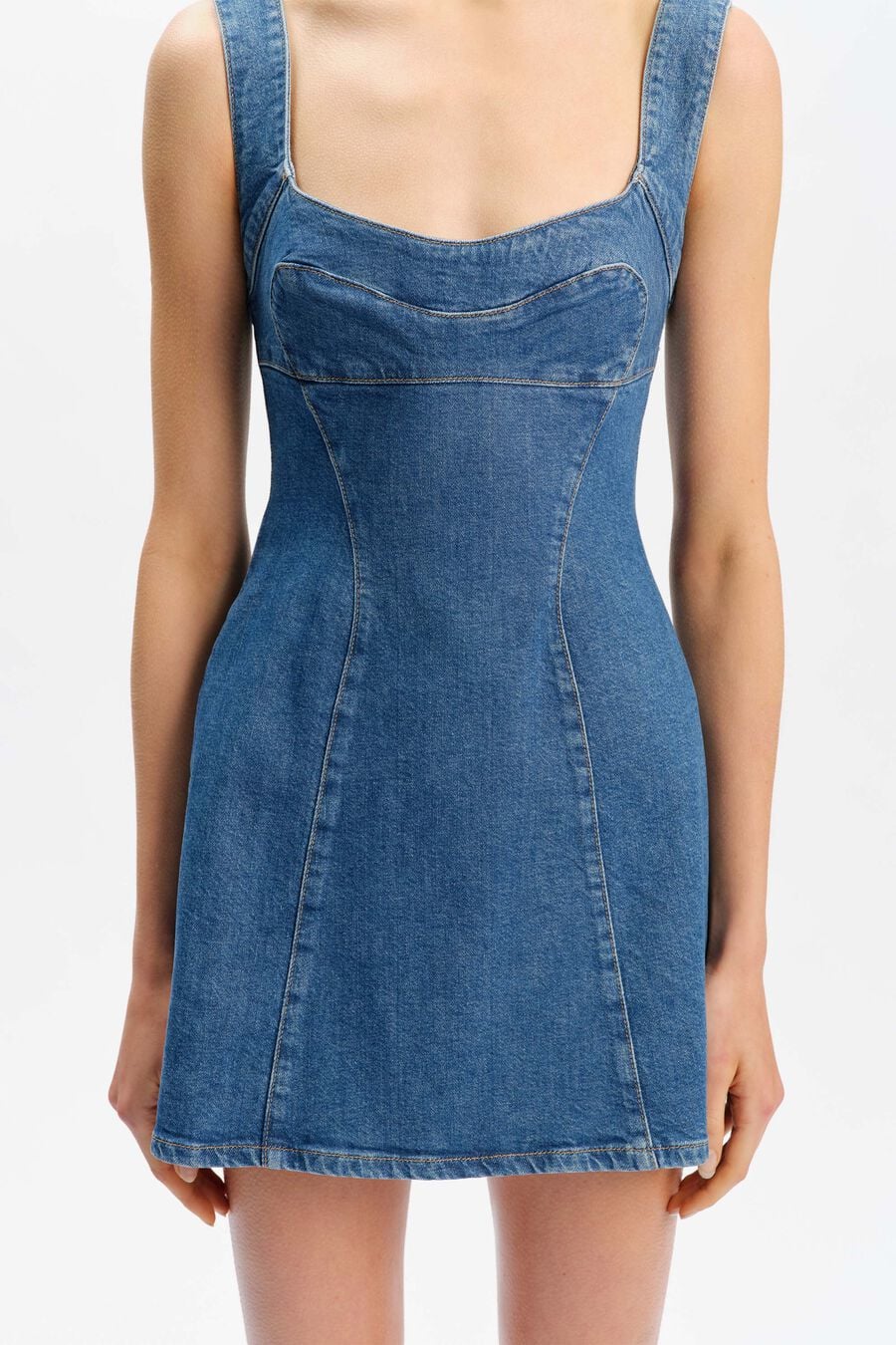 030 Denim Mini Dress
