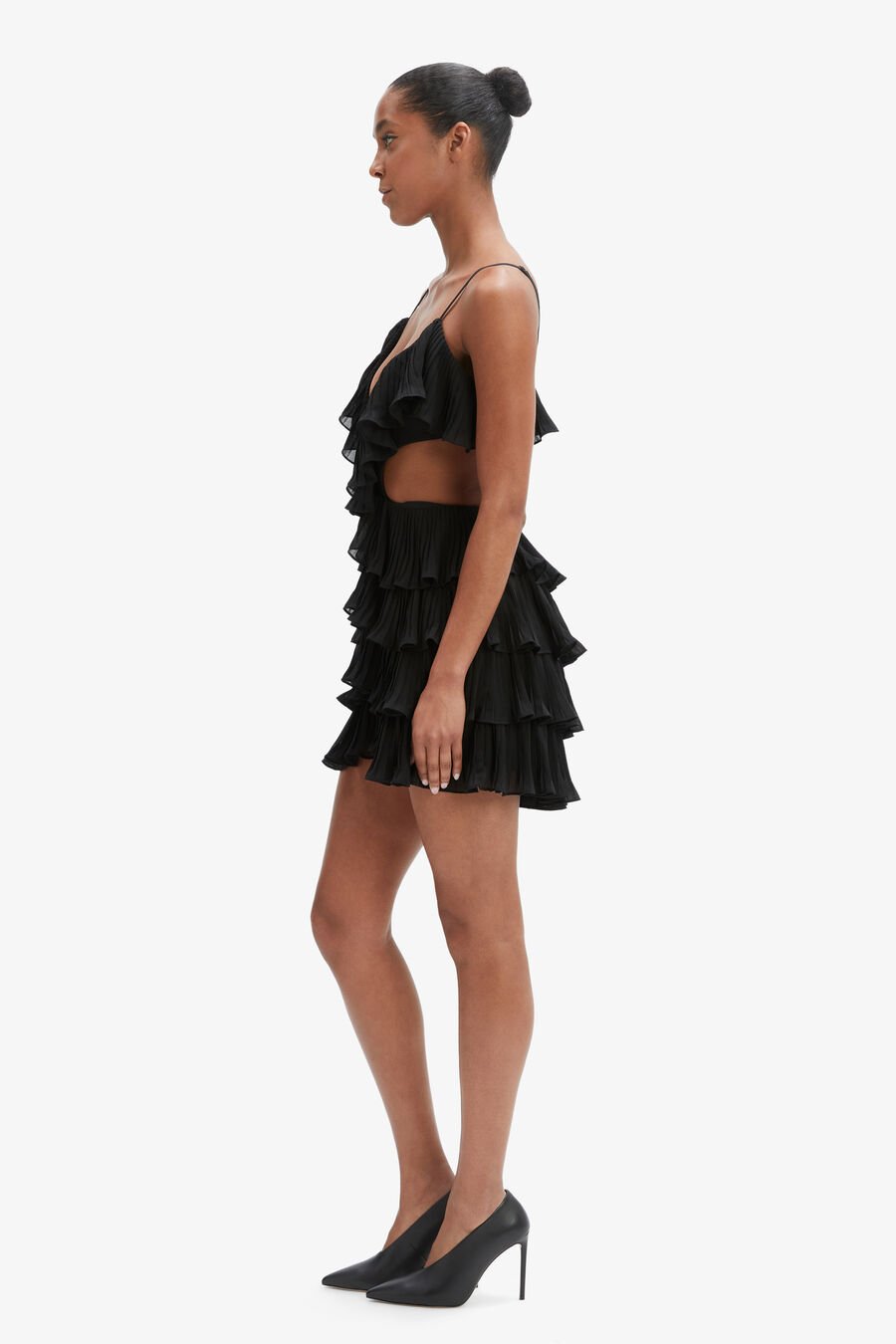 Ilara Pleated Cut Out Dress