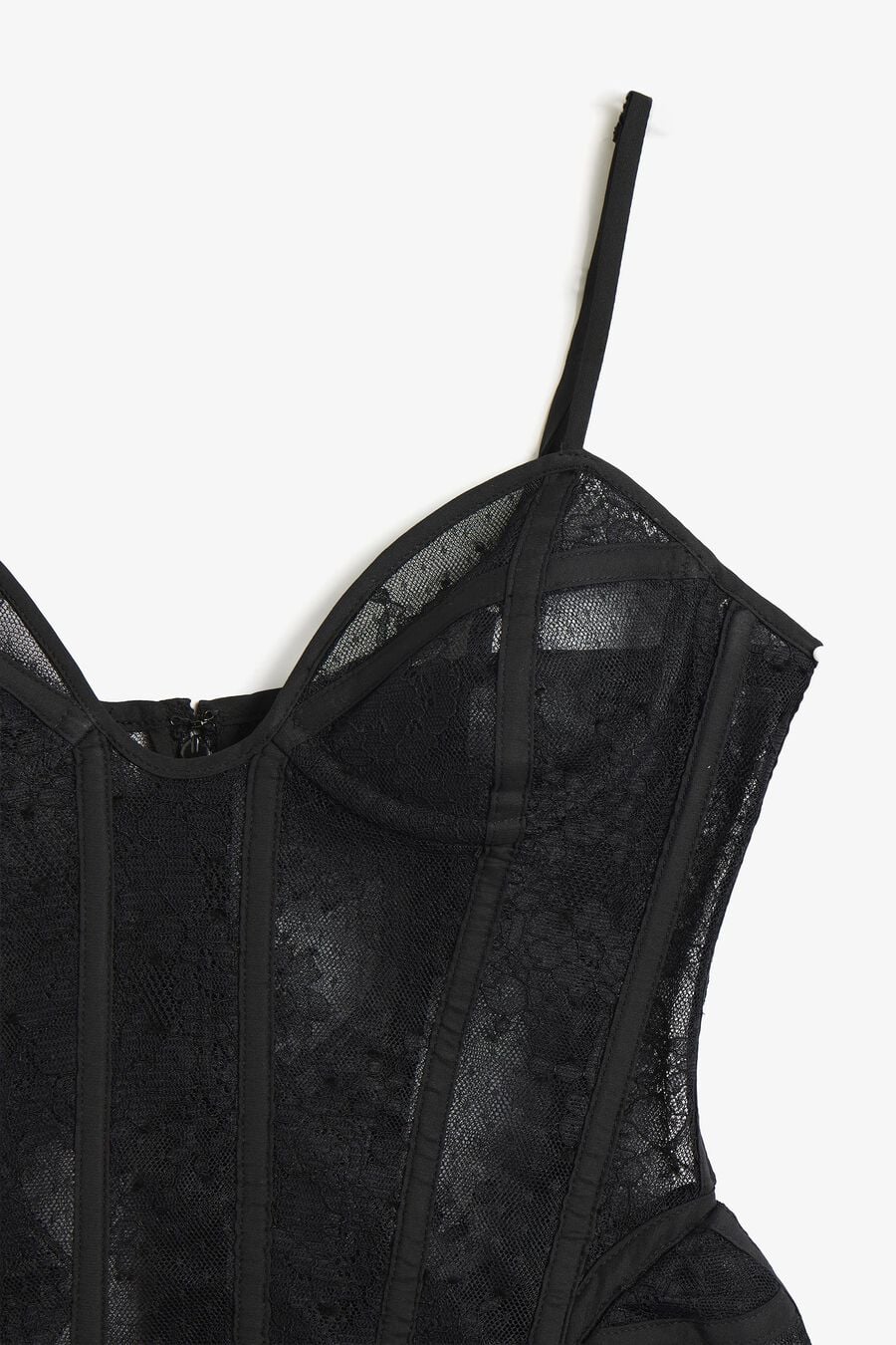 FRANCESCA LACE BUSTIER in colour Black