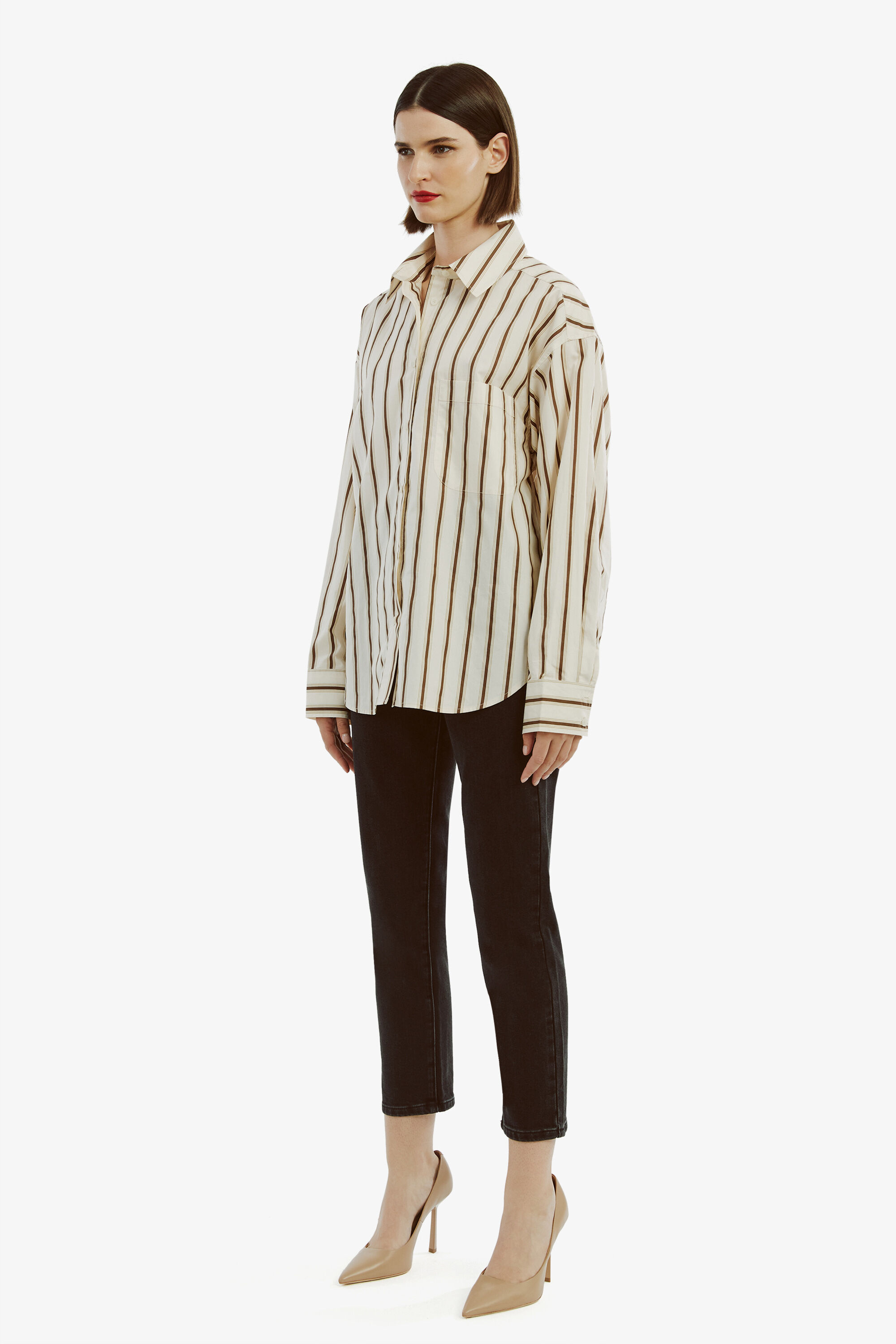 ànuke online store（アンヌーク） / Stripe Over ShirtsStripe