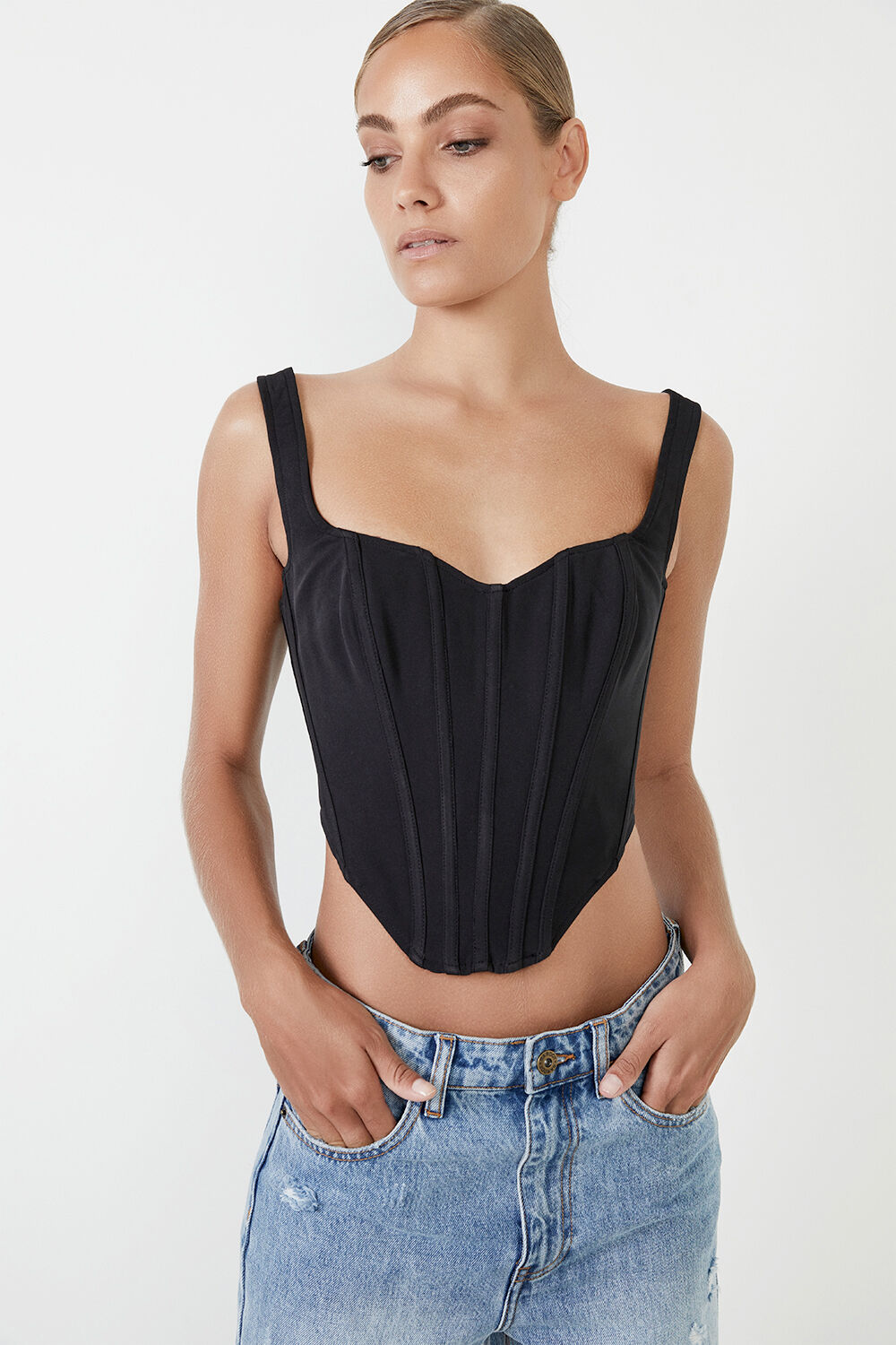 Bardot bustier sale