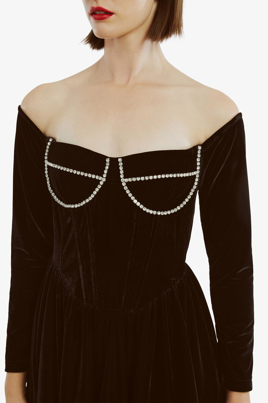 Emlyn Velour Mini Dress