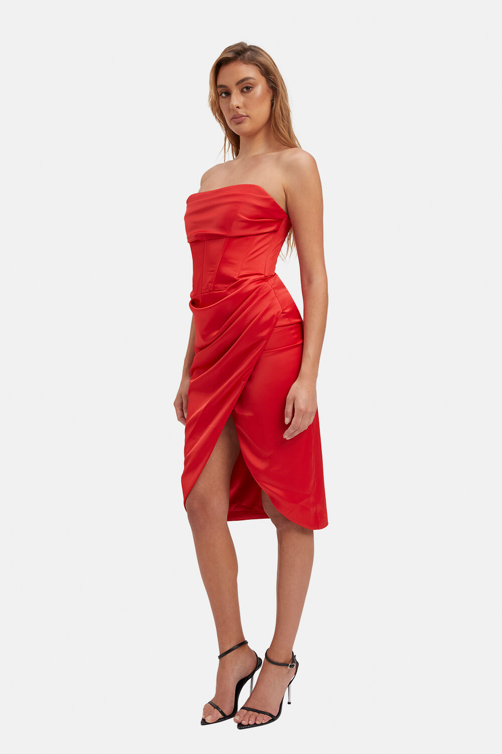 JAMILA CORSET DRESS in colour FIESTA