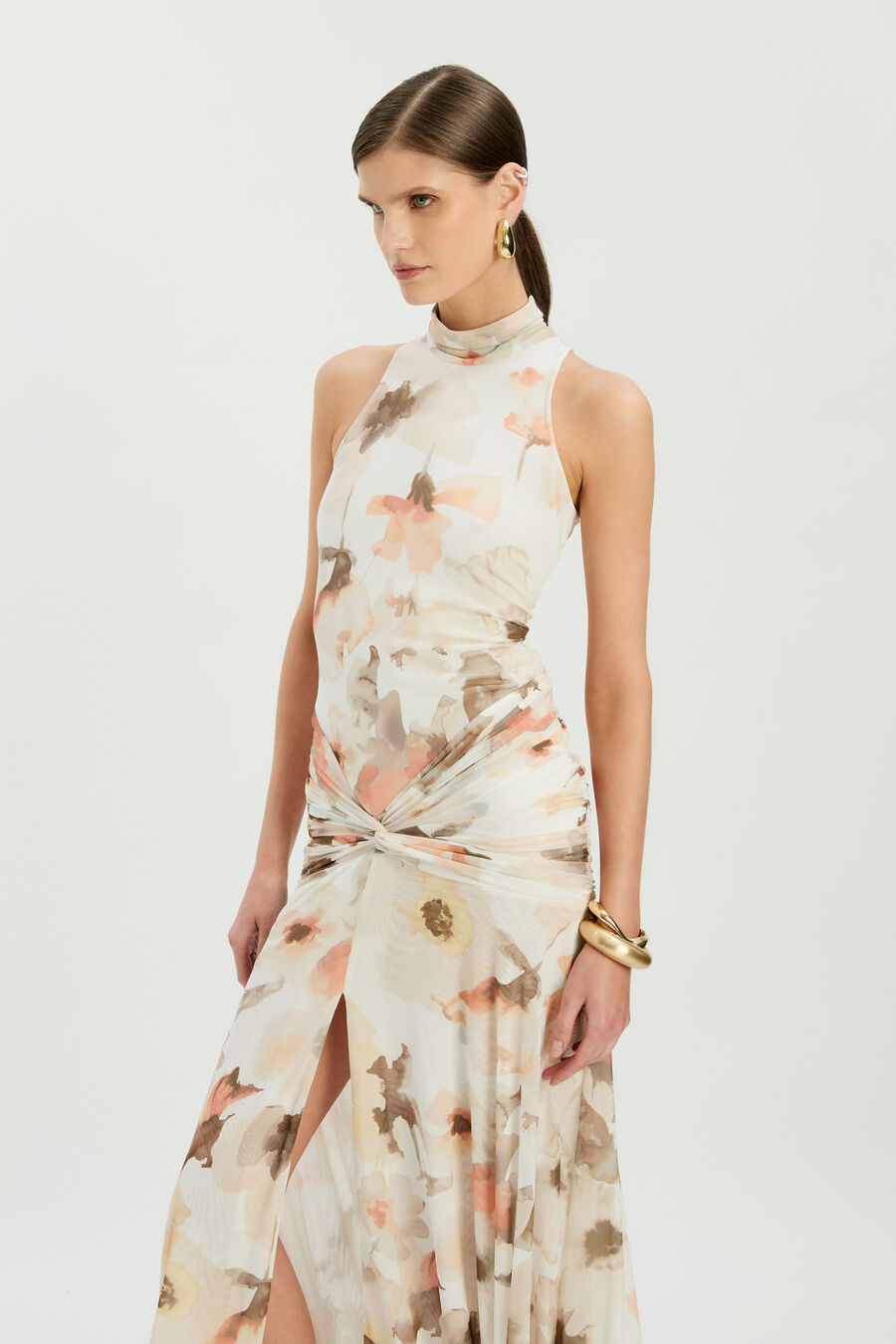 Leanna Mesh Midi Dress