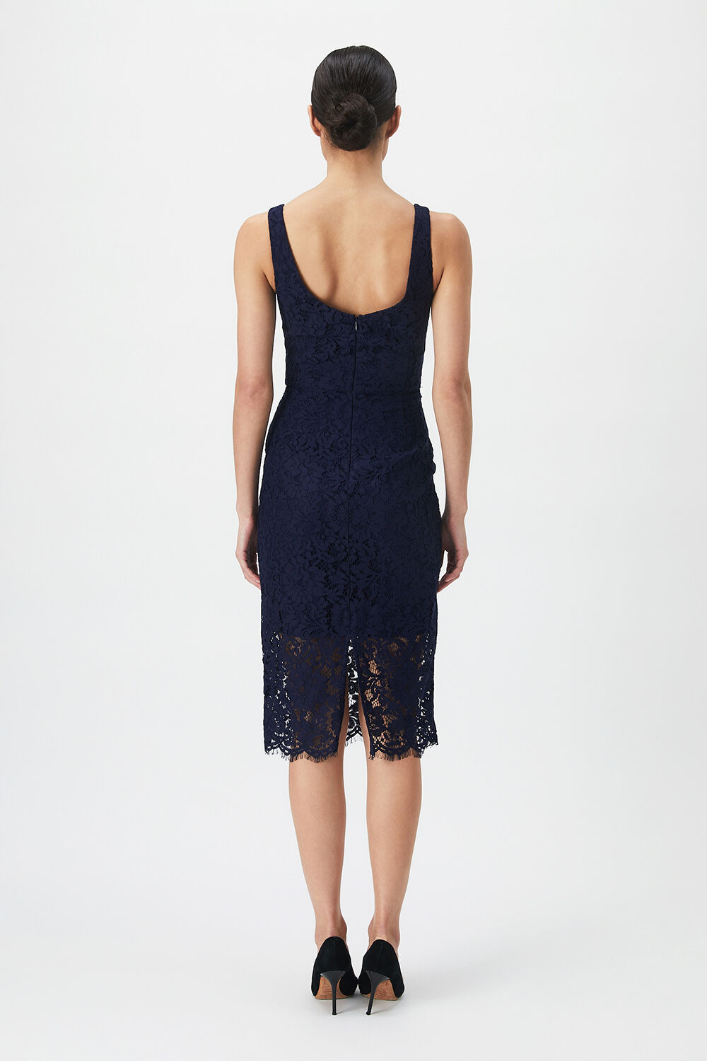ADELINE MIDI DRESS in colour BLACK IRIS