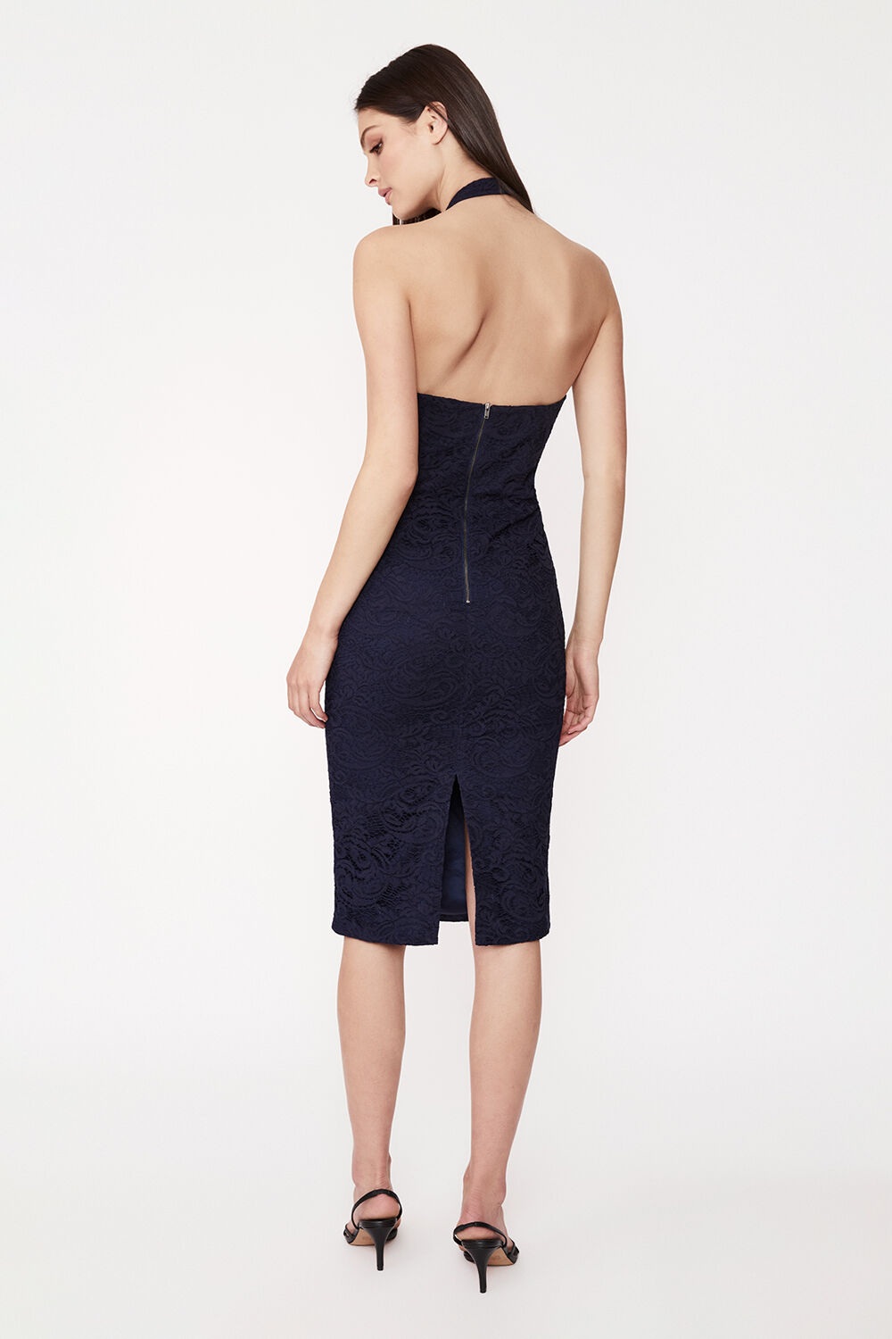 RIVIERA CORSET DRESS in colour BLACK IRIS
