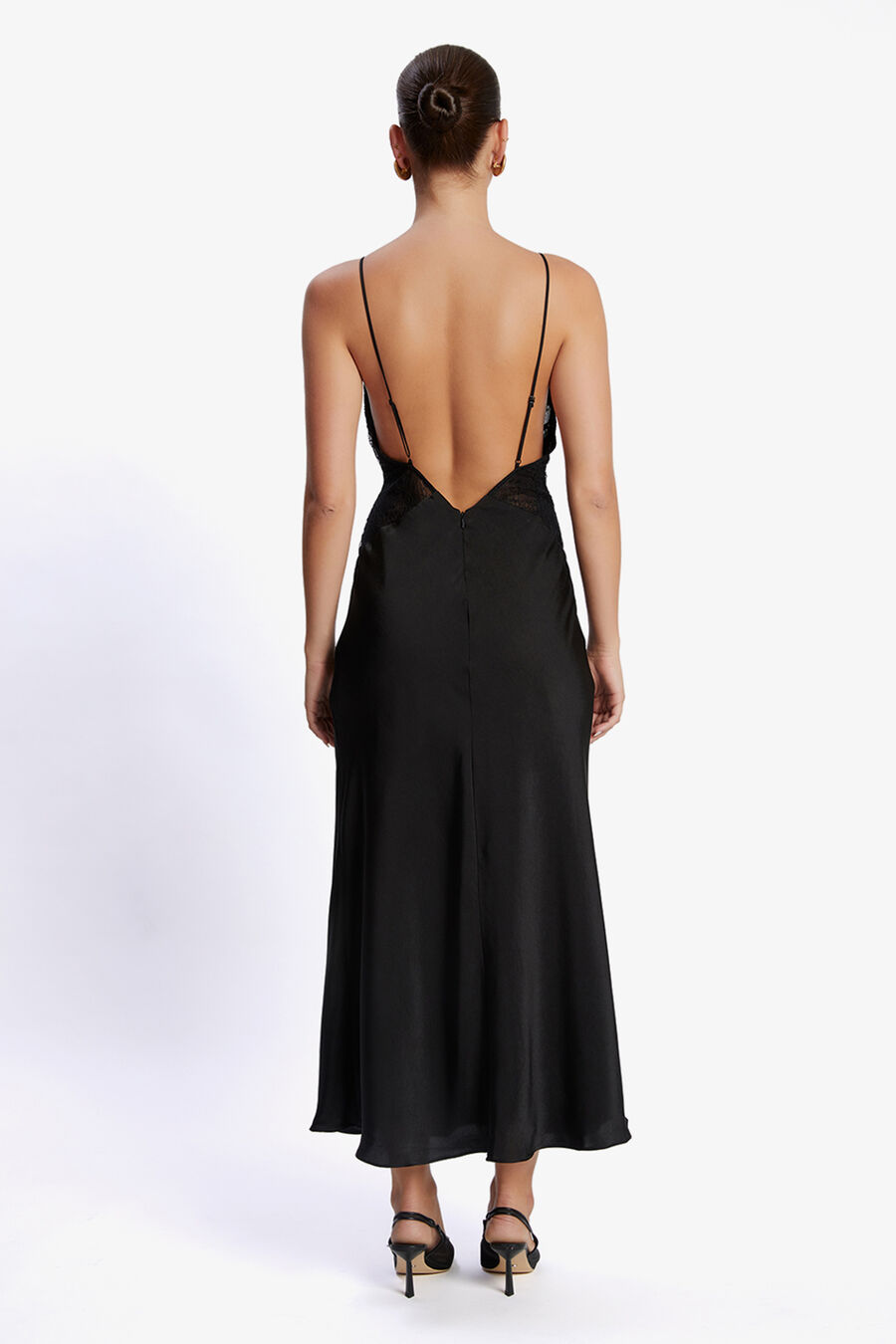 VIVIANNA MAXI DRESS in colour BLACK