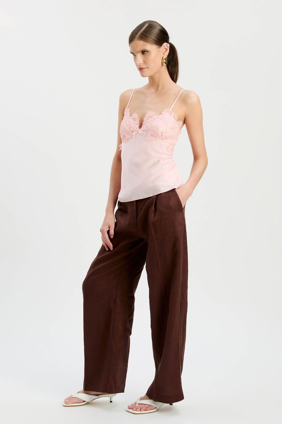 Elisan Lace Satin Camisole