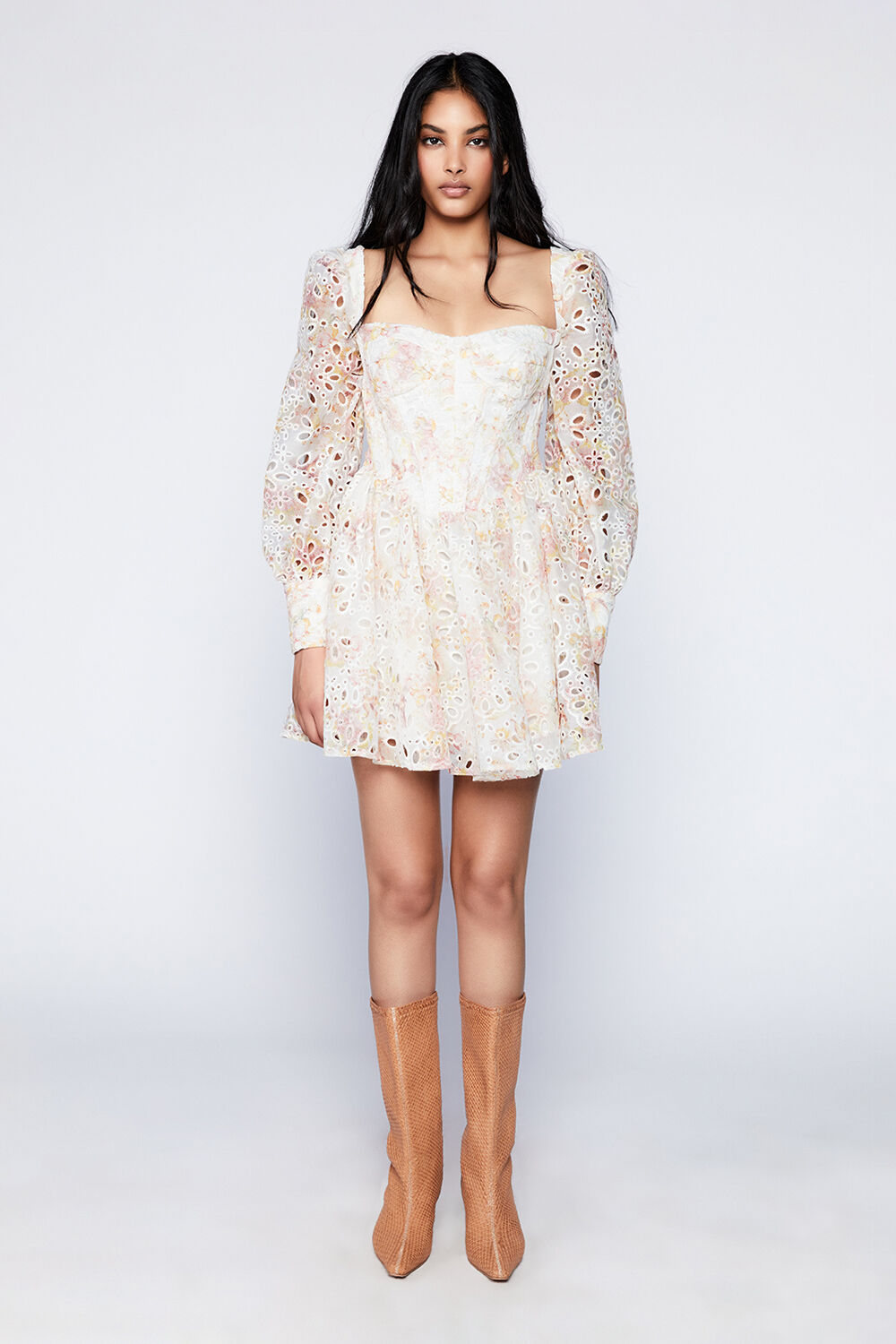 Bardot flounce dress shop