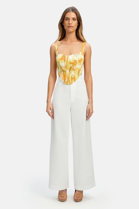 TIANI CORSET BUSTIER in colour SPECTRA YELLOW