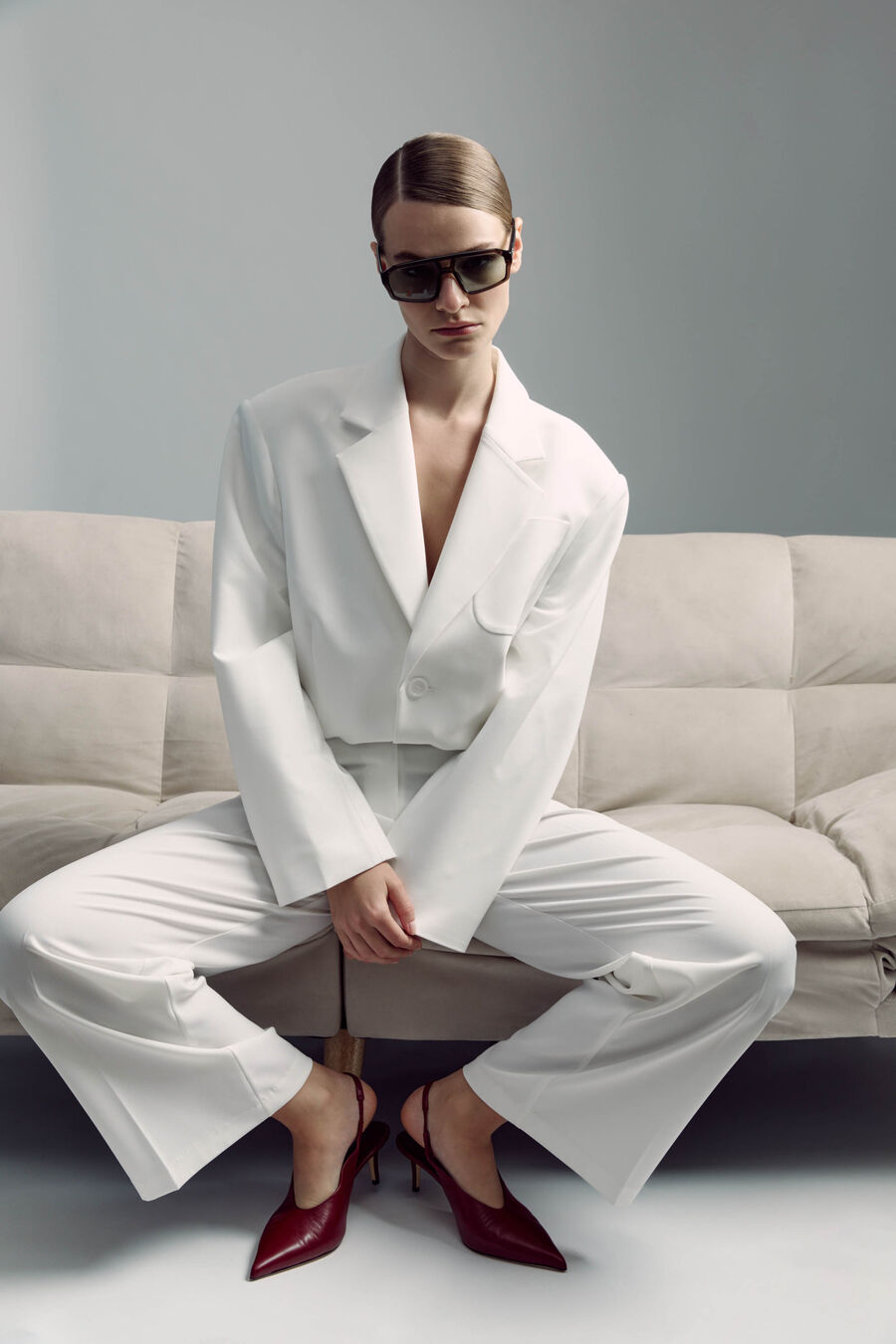 CALLISTA PANT in colour ORCHIDWHT