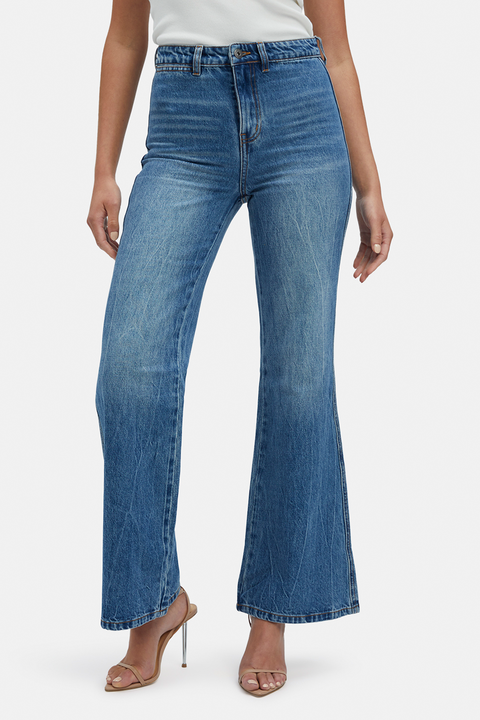 BIRKIN FLARE LEG JEAN in colour MIDNIGHT NAVY
