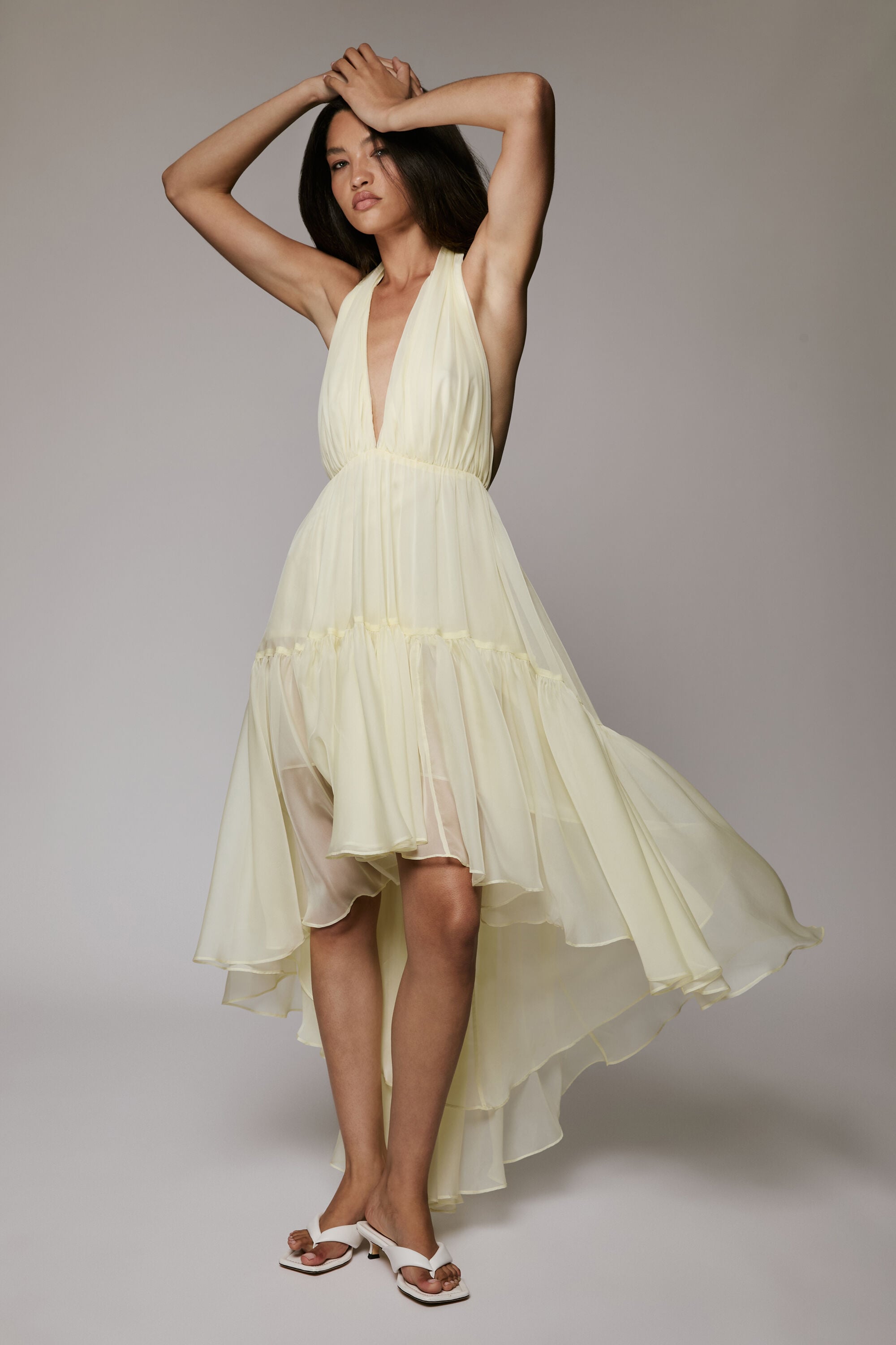 satin lace slip dress Women's Black Satin Lace Slip Dress | Kelsey main image 1