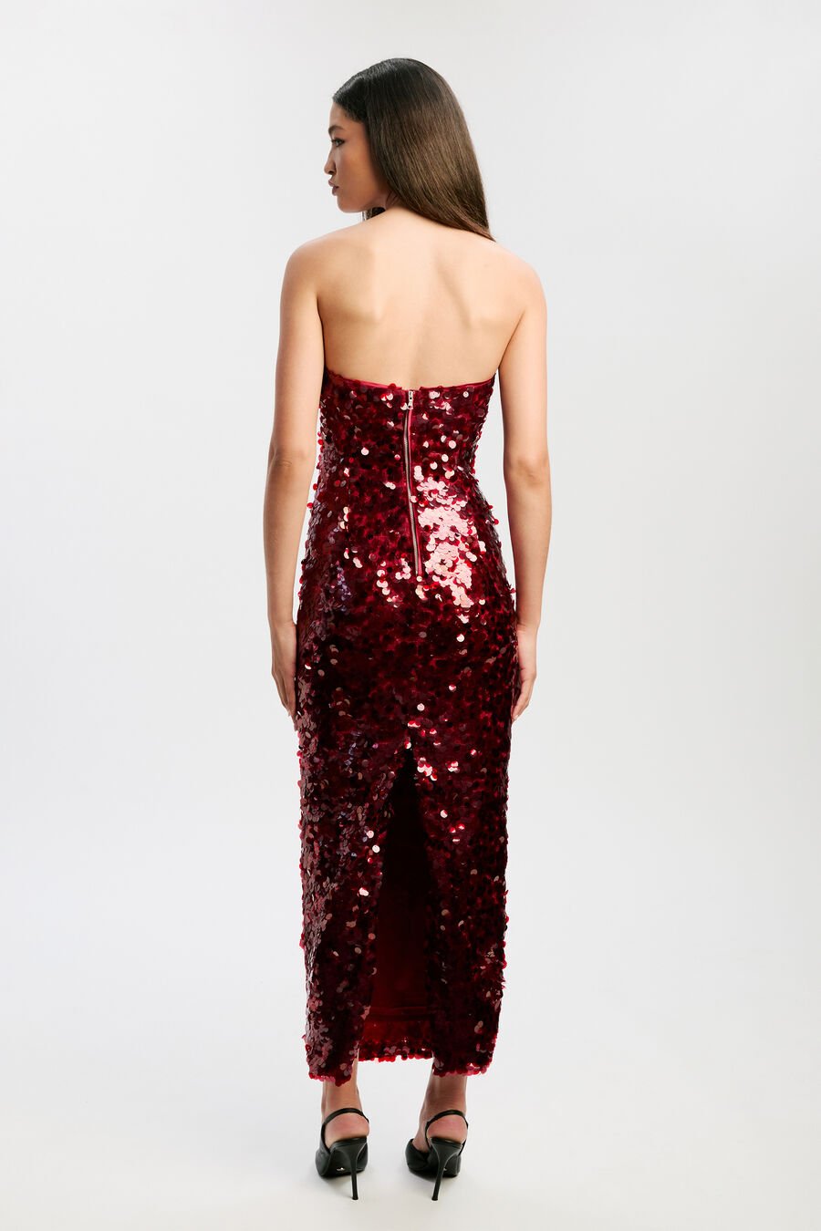 Braya Sequin Midi Dress