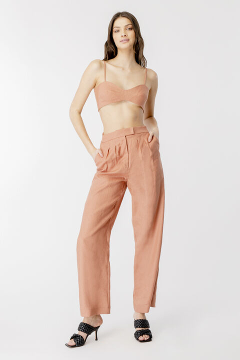 LANI TUCK PANT in colour CAVIAR
