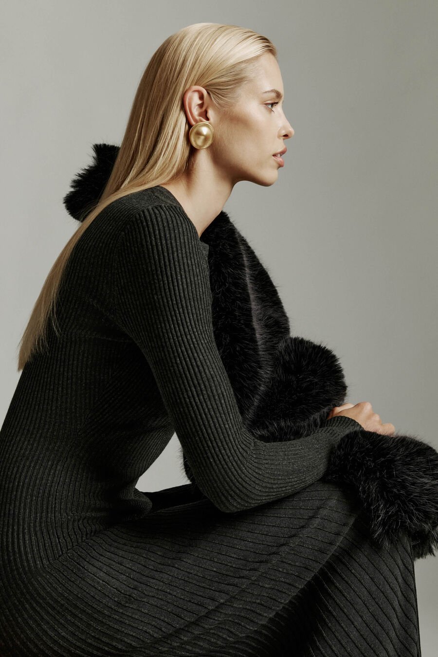 Hattie Knit Midi Dress