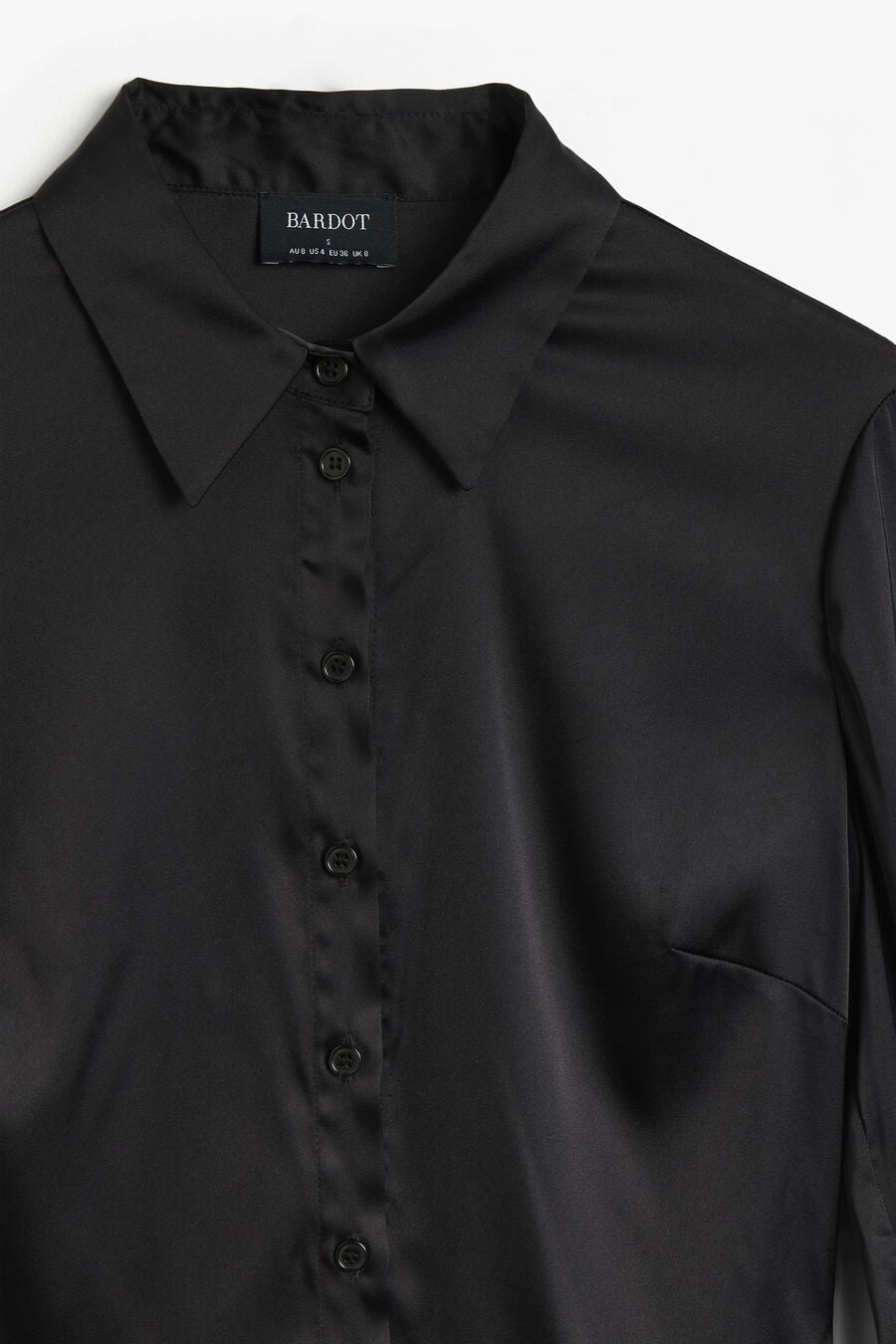 Trina Fitted Satin Shirt